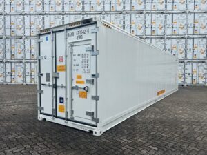 20 foot, 40 foot, standard, high cube, refrigerated container corner view
