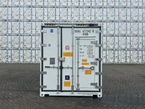20 foot, 40 foot, standard, high cube, refrigerated container front view