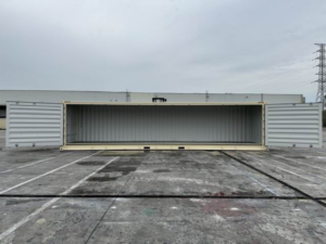 40ft open side container doors full open