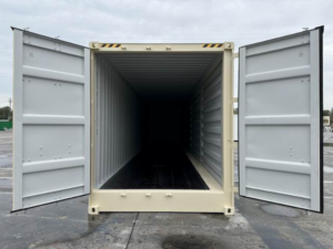40ft open side container front door open