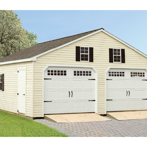 Double-Wide Garage | Garage Sheds | Rooster's Amish Sheds