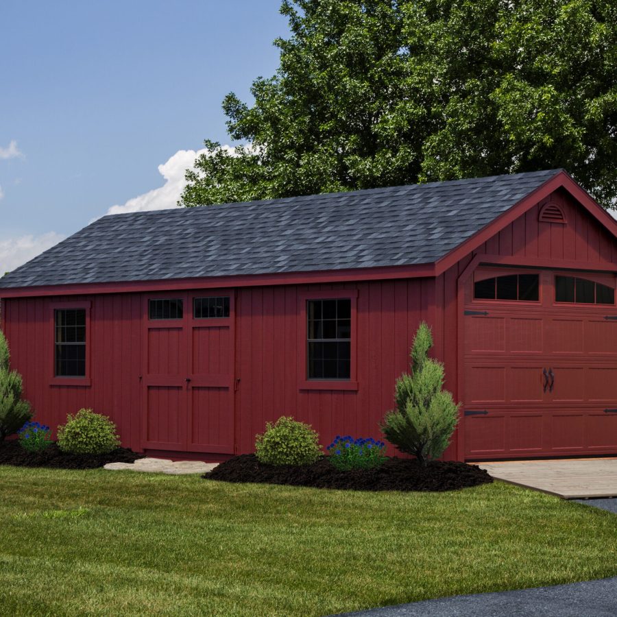 Cape Garage 12x28 red