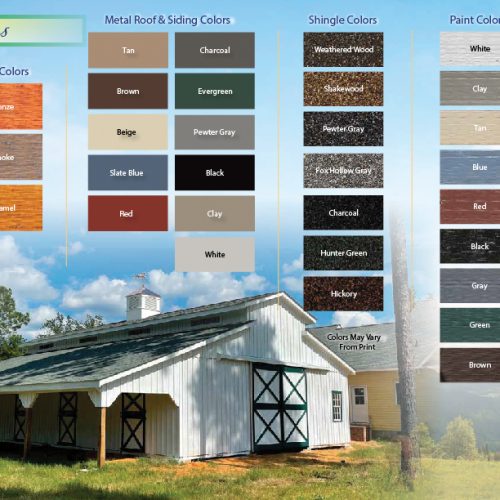 Customizations available for a garage style shed | Best sheds in Martinsburg, WV